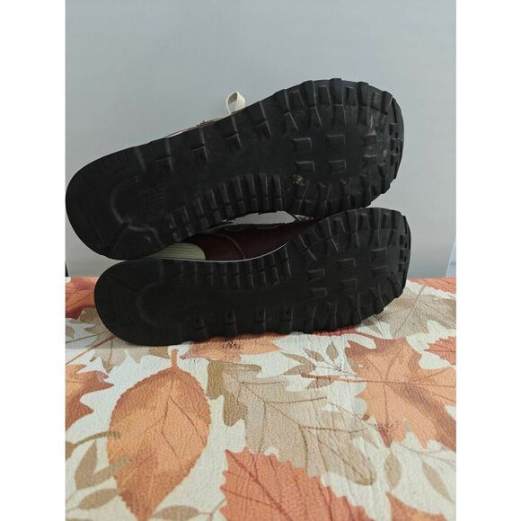 Size 9.5 - New Balance 574 Leather Dark Brown - Picture 6 of 7